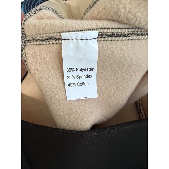 Women Winter Autumn Outdoor Legs Fake Translucent Warm Fleece Pantyhose Stocking - Picture 11 of 12